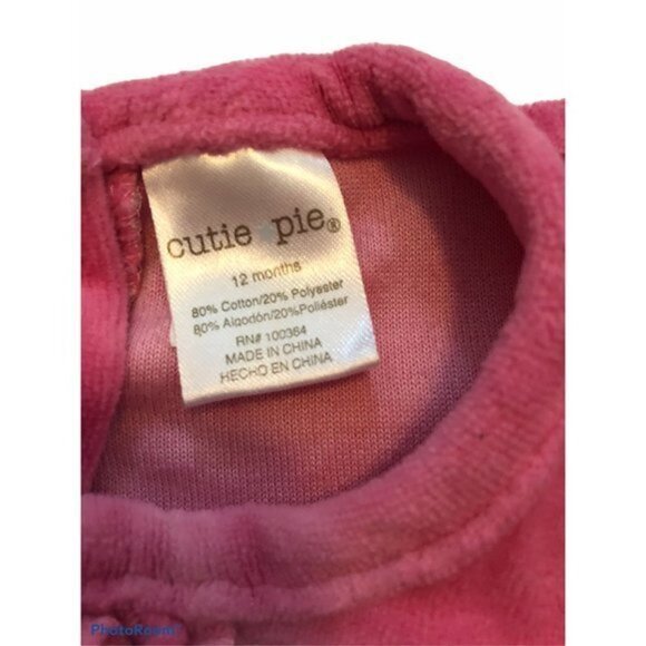 Cutie Pie Baby Girls Size 12m Pink Shirt - Picture 4 of 4
